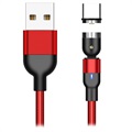 Braided Rotary Magnetic USB Type-C Cable - 2m