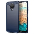 Nokia G10/G20 Brushed TPU Case - Carbon Fiber - Blue