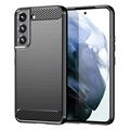 Samsung Galaxy S22 5G Brushed TPU Case - Carbon Fiber