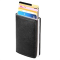 Business Style Anti-magnetic RFID Wallet / Card Holder - Black