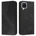 Business Style Samsung Galaxy A22 4G Wallet Case - Black