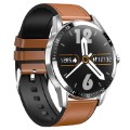 Business Style Waterproof Smartwatch with Heart Rate G20 - Brown