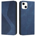 Business Style iPhone 13 Mini Wallet Case - Blue
