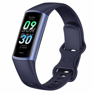 C68 1.1" Smart Bracelet Slim Fitness Watch with Heart Rate Health Monitoring - Blue