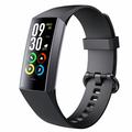 C80 1.1" AMOLED Screen Body Temperature Smart Bracelet with Heart Rate, Blood Pressure, Blood Oxygen Monitoring - Black
