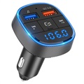 Car Charger & Bluetooth FM Transmitter BC57 - Black