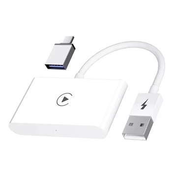 CarPlay Wireless Adapter for iOS - USB, USB-C - White