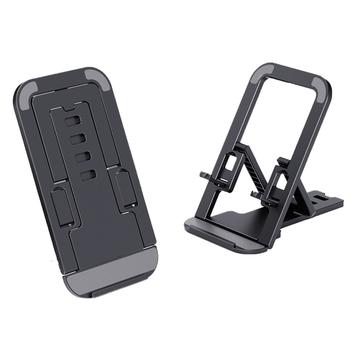 Card-Style Foldable Phone Holder - Black