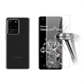 Samsung Galaxy S20 Ultra TPU Case w/ 2x Tempered Glass Screen Protector - Clear