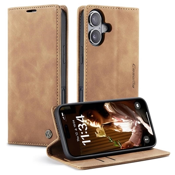 iPhone 16 Plus Caseme 013 Series Wallet Case - Brown