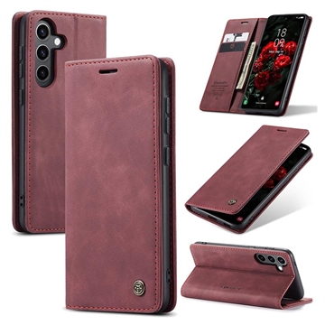 Samsung Galaxy S24 FE Caseme 013 Series Wallet Case - Wine Red