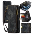 iPhone XR Caseme 2-in-1 Multifunctional Wallet Case - Black