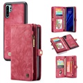 Caseme 2-in-1 Multifunctional Huawei P30 Pro Wallet Case - Red