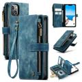iPhone 14 Caseme C30 Multifunctional Wallet Case - Blue