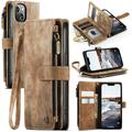 iPhone 15 Caseme C30 Multifunctional Wallet Case - Brown