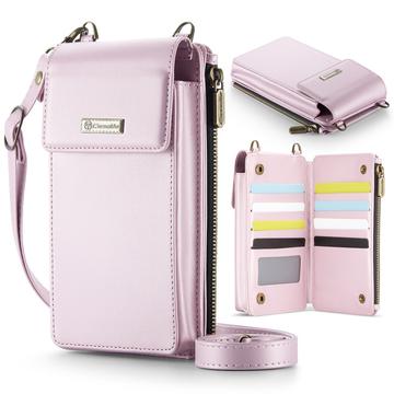 Caseme ME50 Universal Crossbody Bag w. RFID Protection - 4"-7.3" - Pink