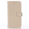 iPhone 14 Plus Wallet Case with Magnetic Closure - Beige