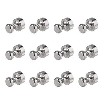 Chess-Shaped NdFeB Magnetic Push Pins - 12 Pcs.
