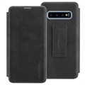 Commander Noblesse Samsung Galaxy S10 Flip Leather Case - Black