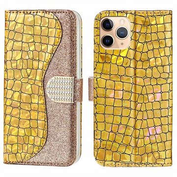 Croco Bling Series iPhone 13 Pro Wallet Case