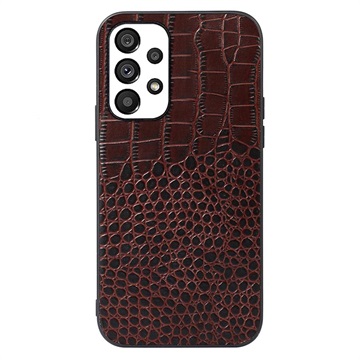 Krokodille Series Samsung Galaxy A53 5G Hybrid Case - Coffee