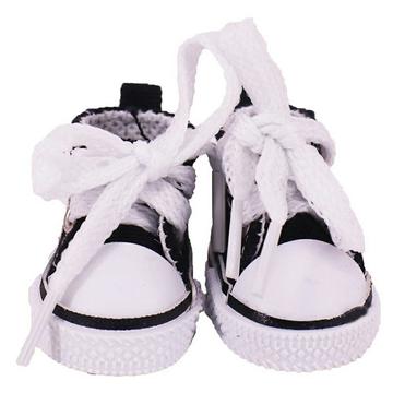 Cute Mini Lace-Up Sneakers for Labubu 17cm - Black