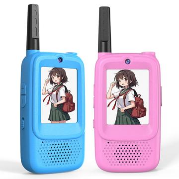 D3 Kids Walkie Talkie with Camera and Display - 2 Pcs. - Pink / Blue
