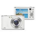 DC306L-AF Front and Rear Dual-Lens Digital Camera Auto Focus 16X Zoom Vlogging Camera for Teens - White