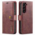 DG.Ming Samsung Galaxy S23 5G Detachable Wallet Leather Case - Wine Red