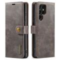 DG.Ming Samsung Galaxy S23 Ultra 5G Detachable Wallet Leather Case - Grey