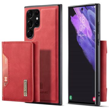 DG.Ming M2 Samsung Galaxy S23 Ultra 5G Hybrid Case with Wallet - Red