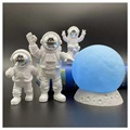 Decorative Astronaut Figurines with Moon Lamp
