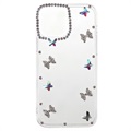 Diamond Decor iPhone 13 TPU Case - Butterflies