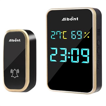 Digital Smart Wireless Doorbell with 38 Songs (Open-Box Satisfactory) - Gold / Black