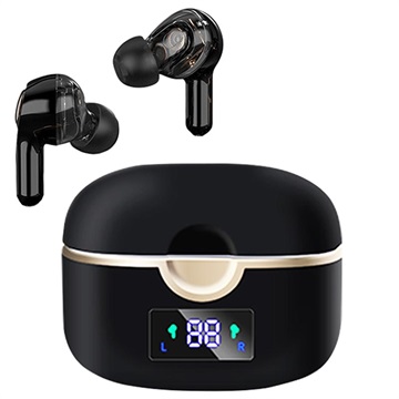 Dual-Driver TWS Earphones with LED Display T22