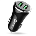 Dual-Port Quick Charge 3.0 Car Charger 36W - Black