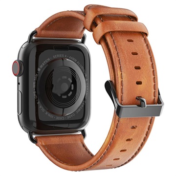 Dux Ducis Apple Watch Series 9/8/SE (2022)/7/SE/6/5/4/3/2/1 Leather Strap - 41mm/40mm/38mm - Brown