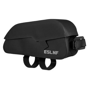 ESLNF 07CF0012 Water-Resistant Top-Tube Bike Bag with Magnetic Closure - Black