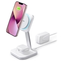 ESR HaloLock CryoBoost 2-in-1 MagSafe Wireless Charger - White