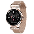 Elegant Female Waterproof Smartwatch with Heart Rate H1 (Open Box - Excellent) - Rose Gold