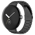 Elegant Google Pixel Watch Stainless Steel Strap - Black
