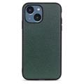 Elegant iPhone 14 Plus Leather Case - Green