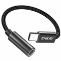 Enkay ENK-AT111 USB-C / 3.5mm AUX Adapter - Black