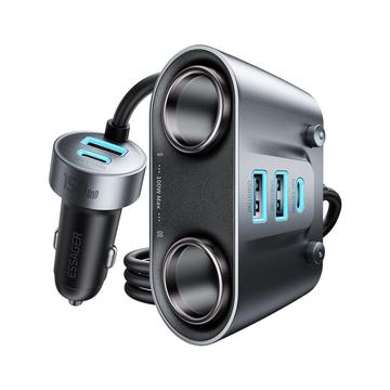 Essager 150W High Power Car Charger / Cigarette Lighter Splitter