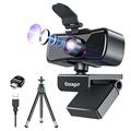 Essager C3 Webcam with Tripod Stand - 2MP, 1080p - Black