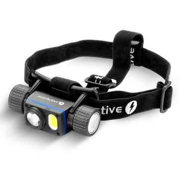 EverActive HL-2000R Force PRO Rechargeable LED Headlamp - 2000 Lumens, IPX8 - Black