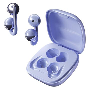 F22 Ear Clip OWS Wireless Headphones with ENC Noise-Reduction and Bluetooth 6.0 - Purple