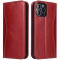 Fierre Shann iPhone 14 Pro Wallet Leather Case