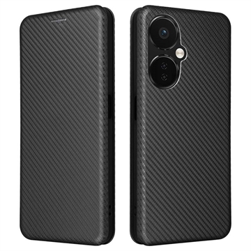 OnePlus Nord CE 3 Lite/N30 Flip Case - Carbon Fiber - Black