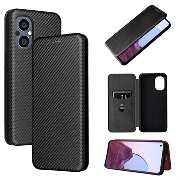 OnePlus Nord N20 5G Flip Case - Carbon Fiber - Black